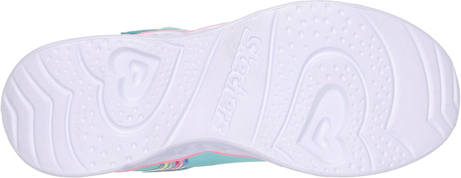 SKECHERS Girls' 4-7 Heart Light Retro Hearts Shoes                                                                               - view number 4