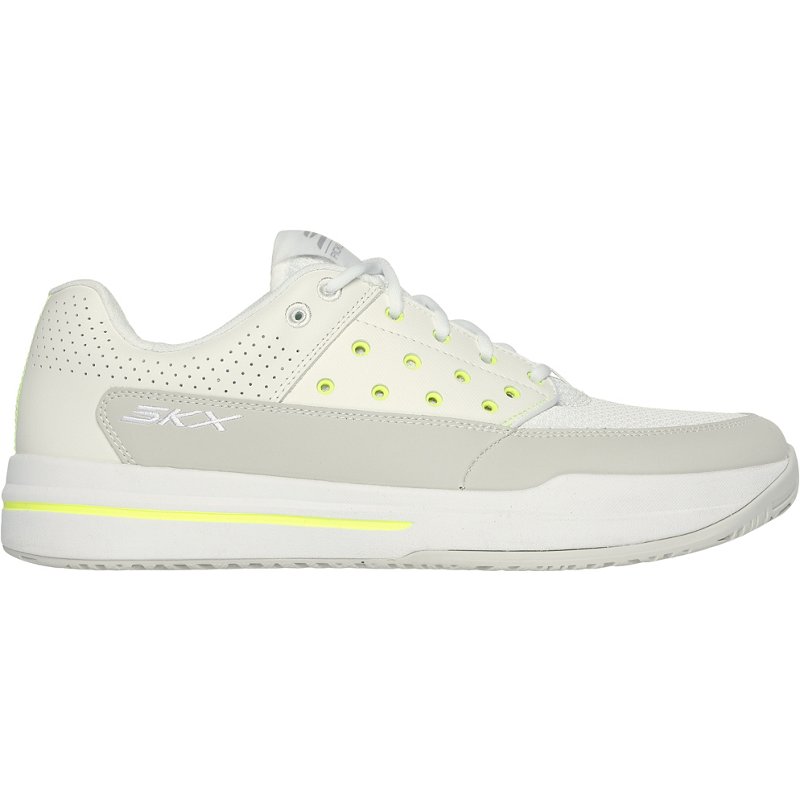 SKECHERS Men's Viper Court LUXE Pickleball Shoes White/Bright Green, 10 - Men's Tennis at Academy Sports