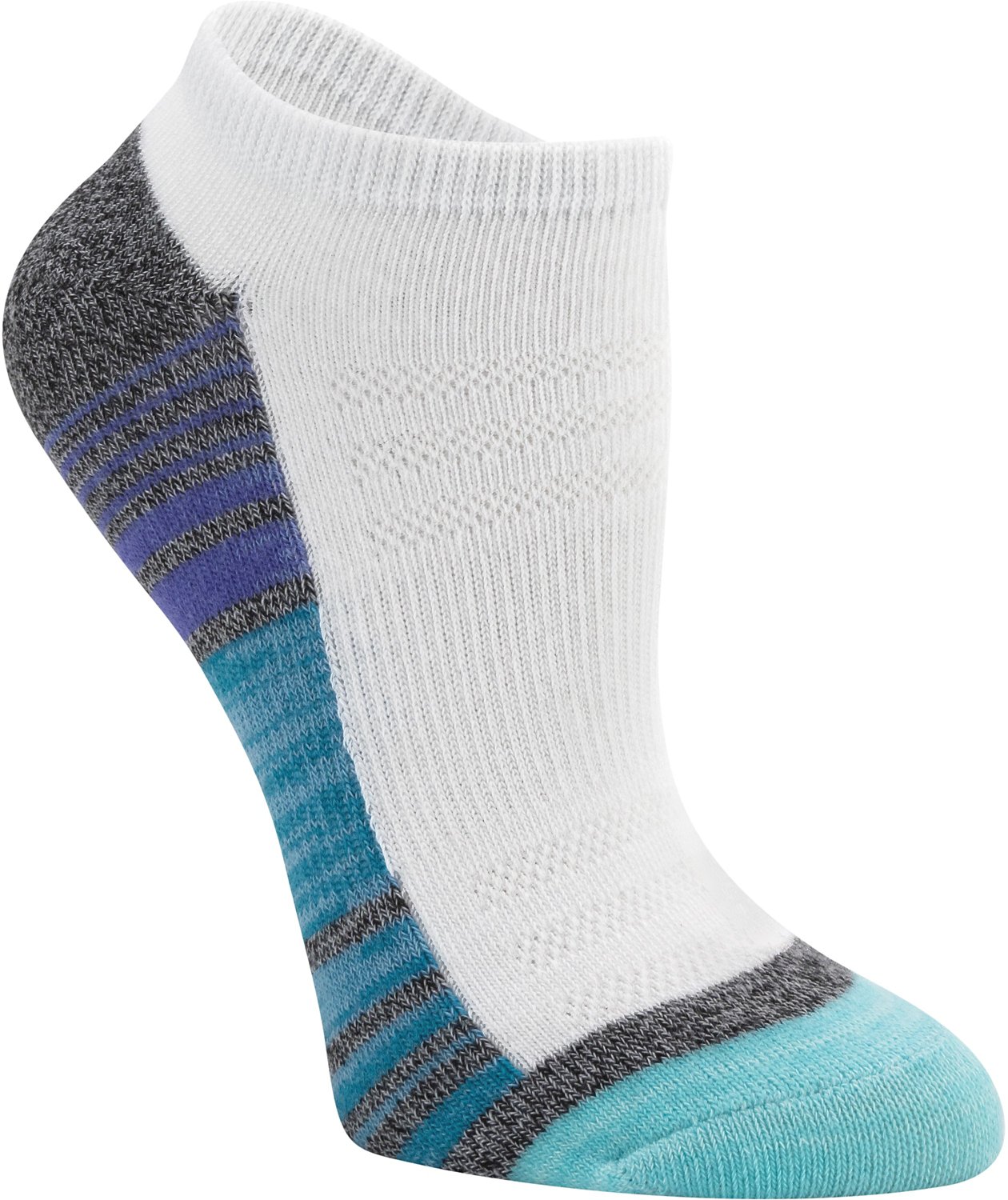 BCG Women's Colorblock Gradient Stripe No Show 6 Pack - view number 2