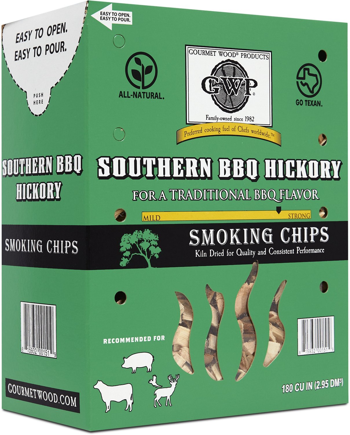 Gourmet Wood Southern BBQ Hickory 180 cu in Wood Chips - view number 2