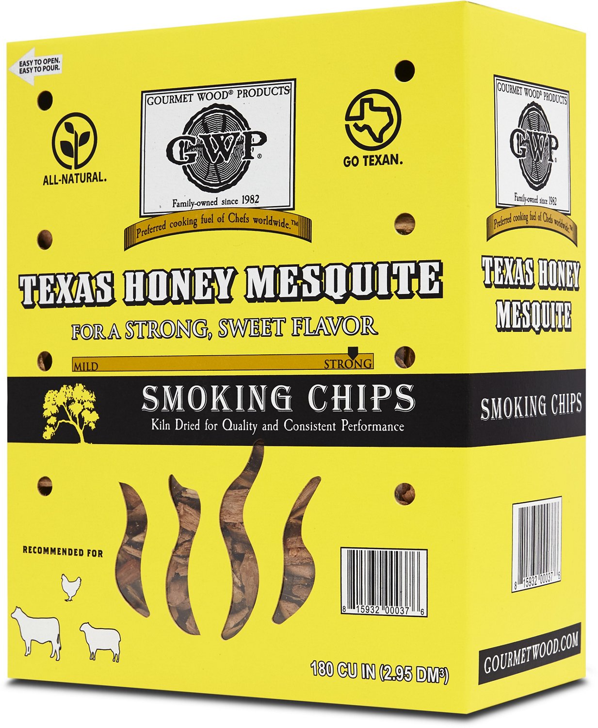 Gourmet Wood Texas Honey Mesquite 180 cu in Wood Chips                                                                           - view number 3