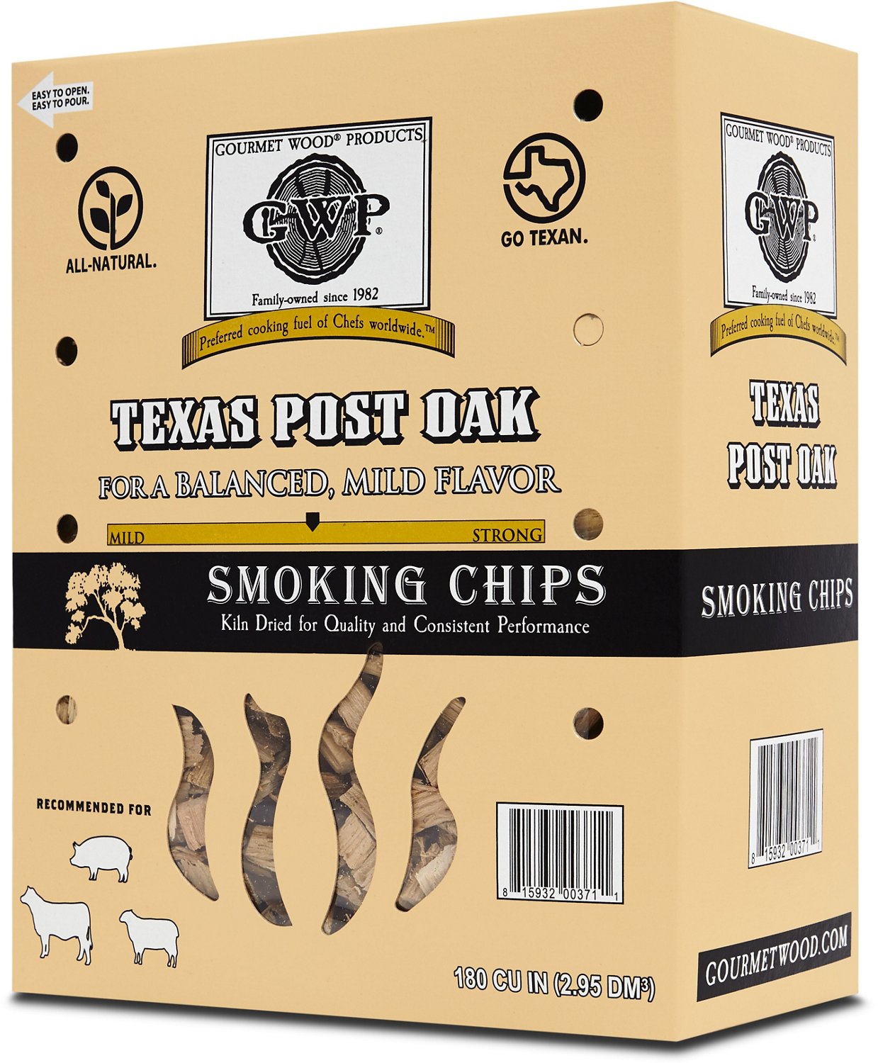 Gourmet Wood Texas Post Oak 180 cu in Wood Chips                                                                                 - view number 3