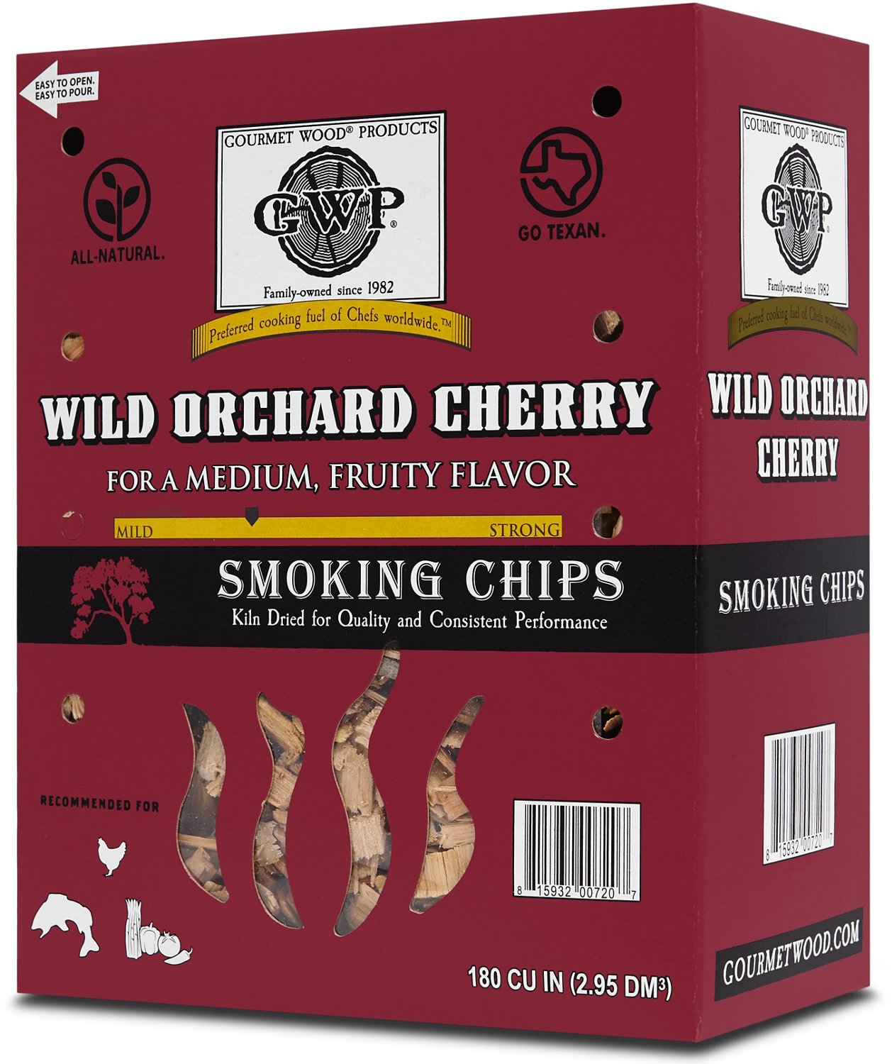 Gourmet Wood Wild Orchid Cherry 180 cu in Wood Chips                                                                             - view number 3