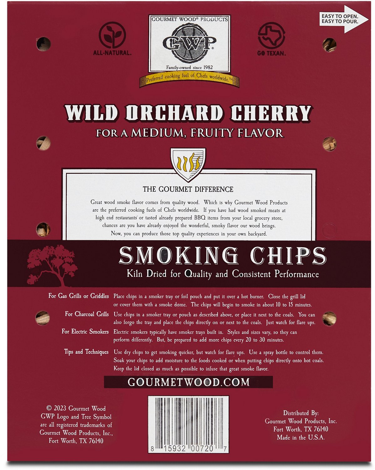 Gourmet Wood Wild Orchid Cherry 180 cu in Wood Chips                                                                             - view number 4