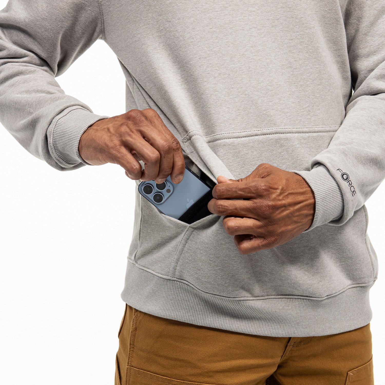 Carhartt Men's Force Lightweight Sweatshirt                                                                                      - view number 3