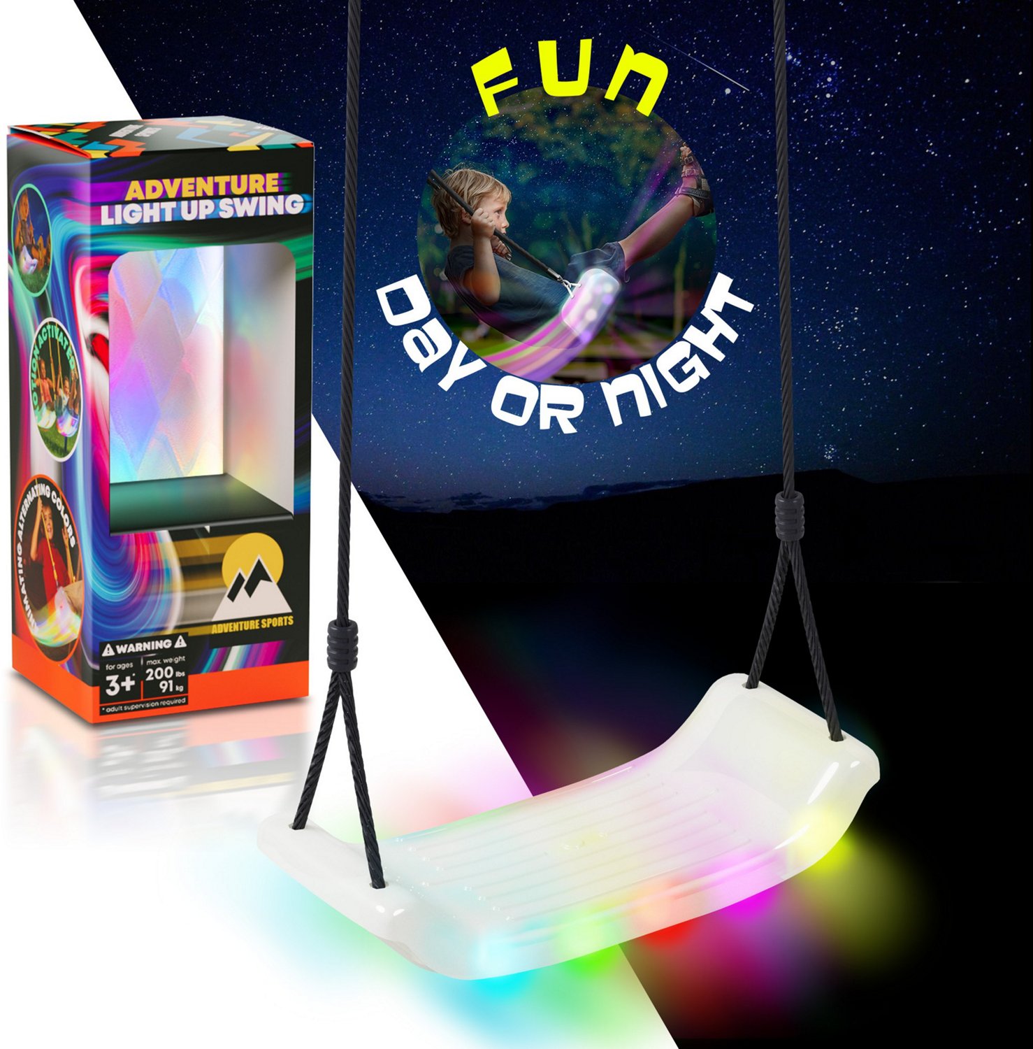 Adventure Sports Light Up The Fun LED Swing - view number 2