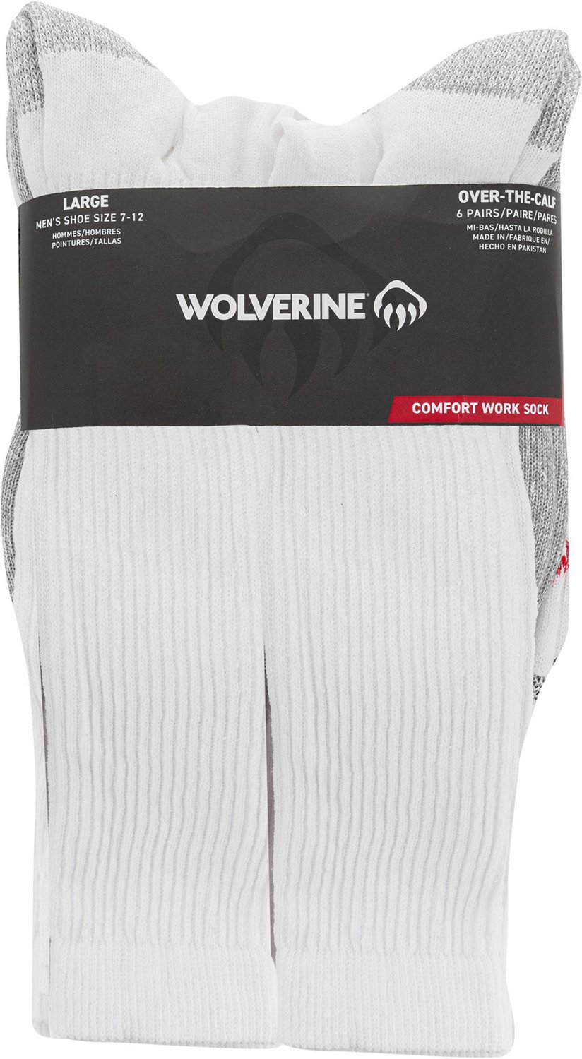 Wolverine Men's Cotton Steel Toe Over the Calf Socks 6-Pack - view number 2