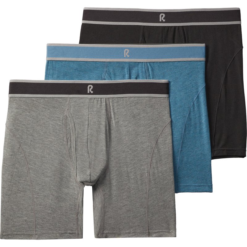 R.O.W. Men's Comfort Underwear 6 in Real Teal Heather, Small - Men's Athletic Performance Bottoms at Academy Sports