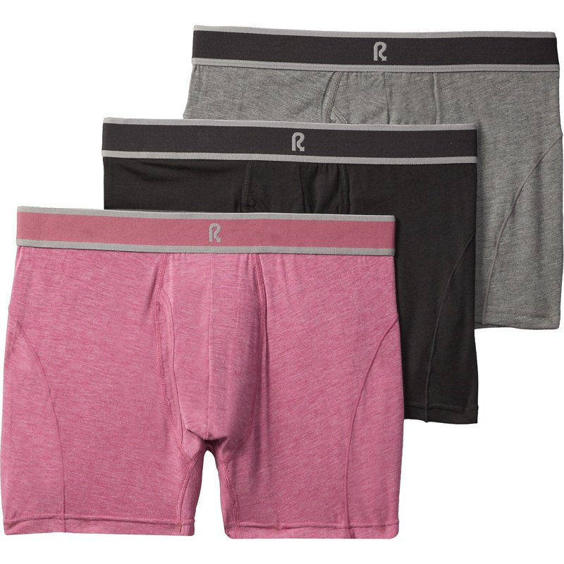 R.O.W. Men's Comfort Underwear 4 in Bordeaux Heather, Large - Men's Athletic Performance Bottoms at Academy Sports