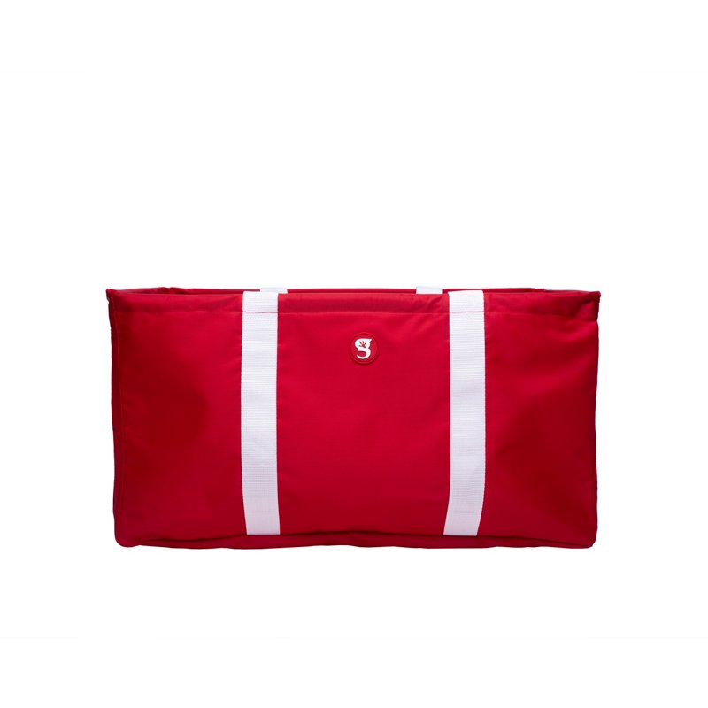 geckobrands Large Utility Tote Bag Red/White - Lanyards at Academy Sports