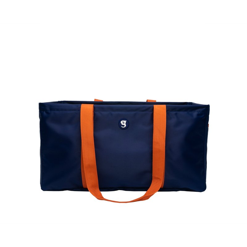 geckobrands Large Utility Tote Bag Navy Blue/Orange - Lanyards at Academy Sports