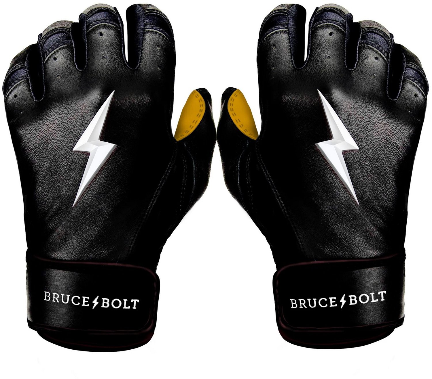 BRUCE BOLT Youth Premium Pro Short Cuff Batting Gloves                                                                           - view number 1 selected