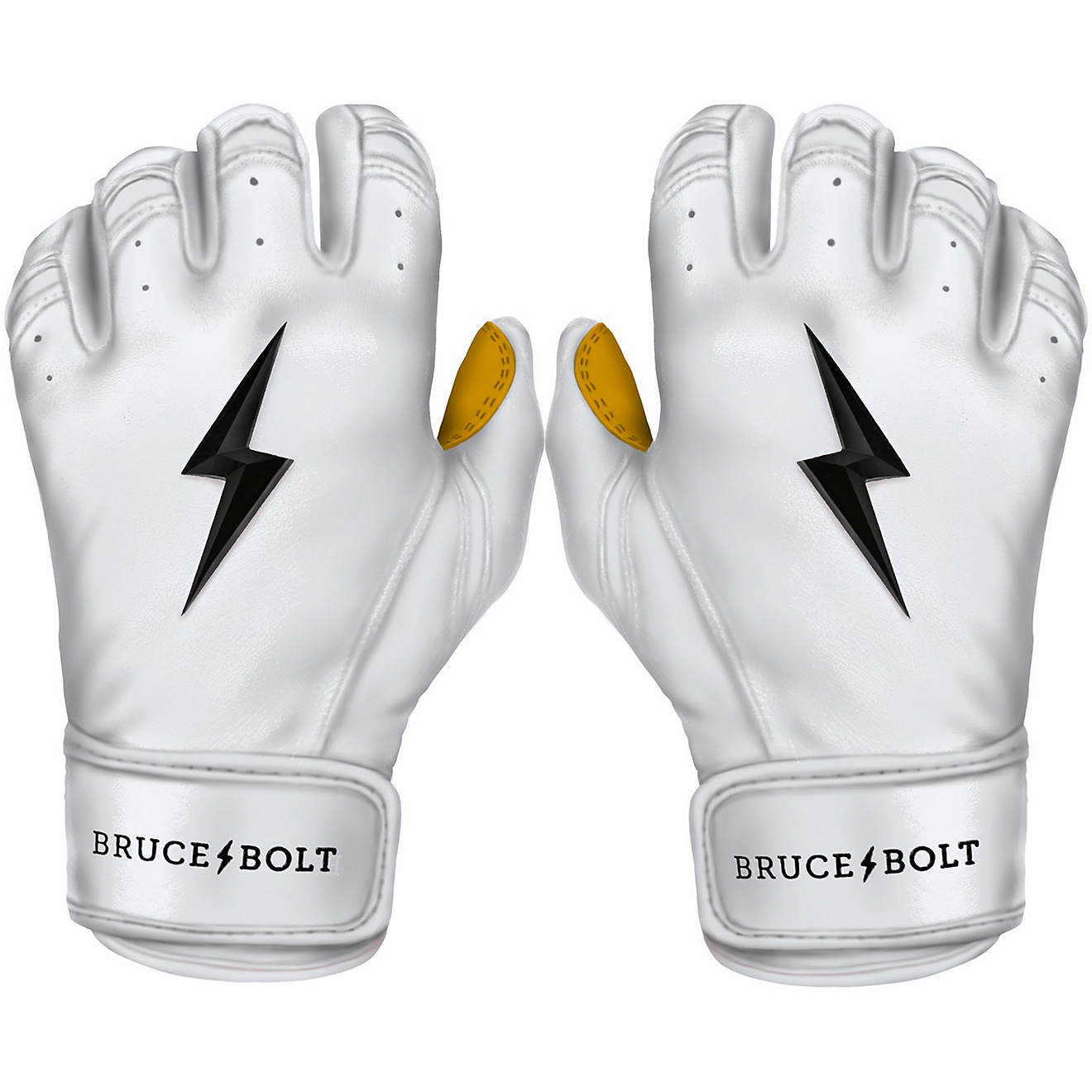 BRUCE BOLT Youth Premium Pro Short Cuff Batting Gloves                                                                           - view number 1