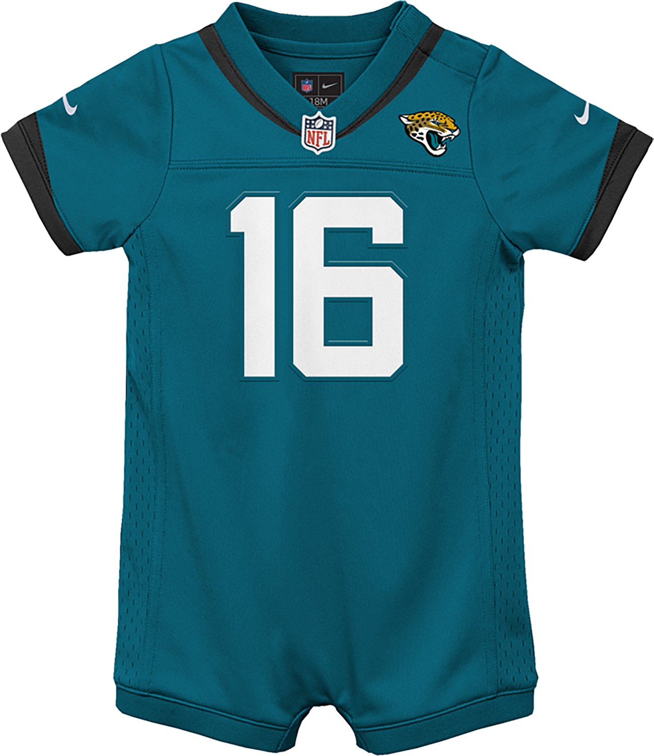Nike Infants' Jacksonville Jaguars Trevor Lawrence Alternate Game Jersey Romper                                                  - view number 2