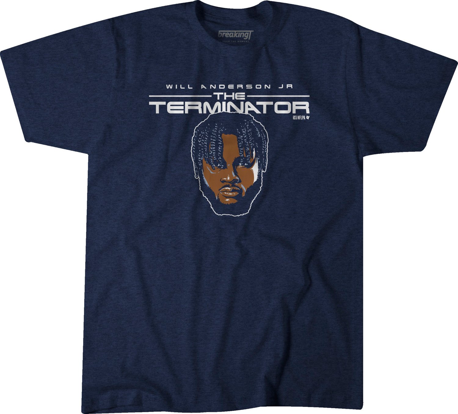 BreakingT Men's Houston Texans Will Anderson Terminator T-shirt
