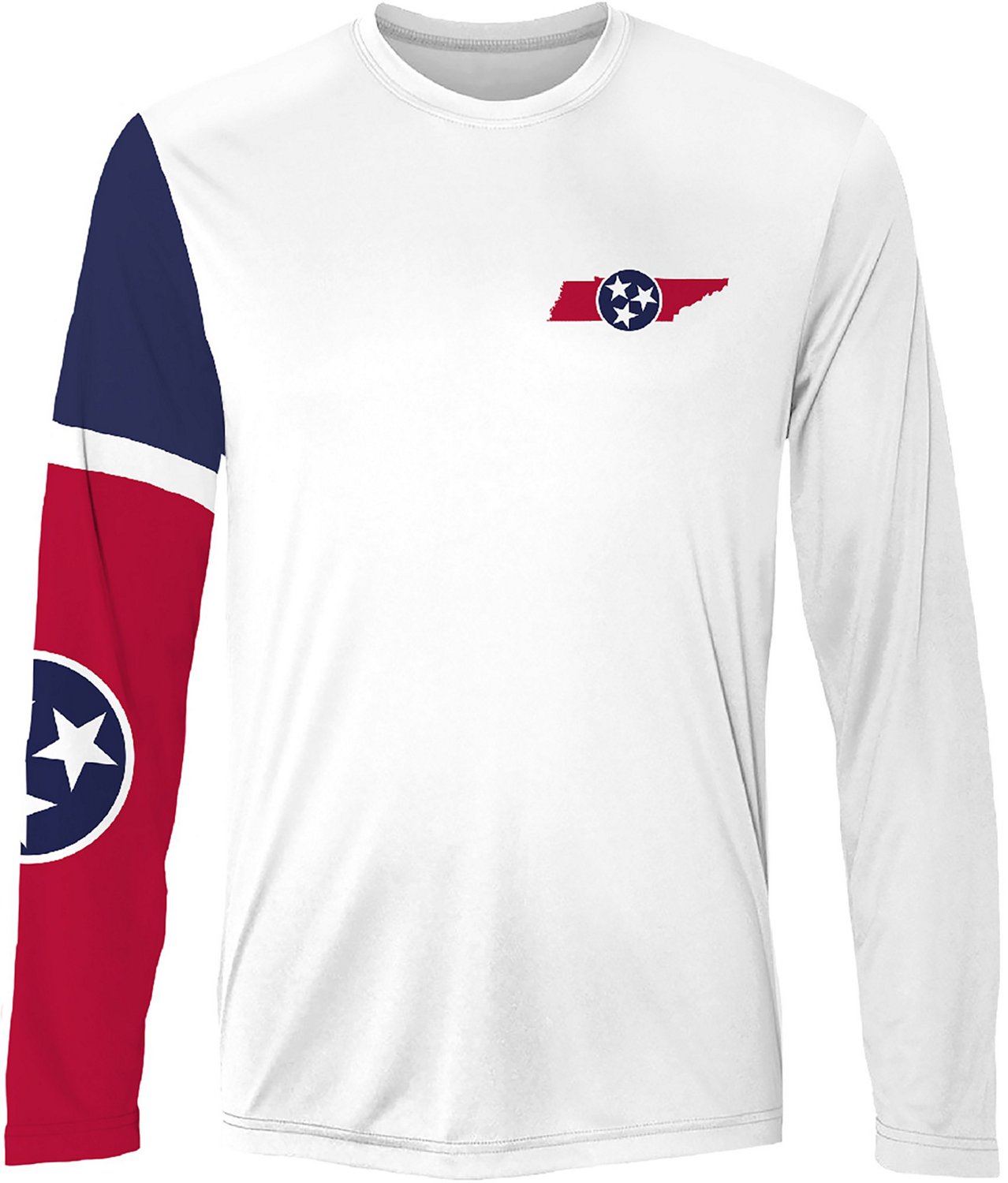 FLOGROWN Men's Great State Tennessee Flag Sleeve Performance Long ...