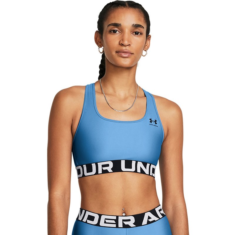 Under Armour Women's HeatGear Authentics Mid Branded Sports Bra