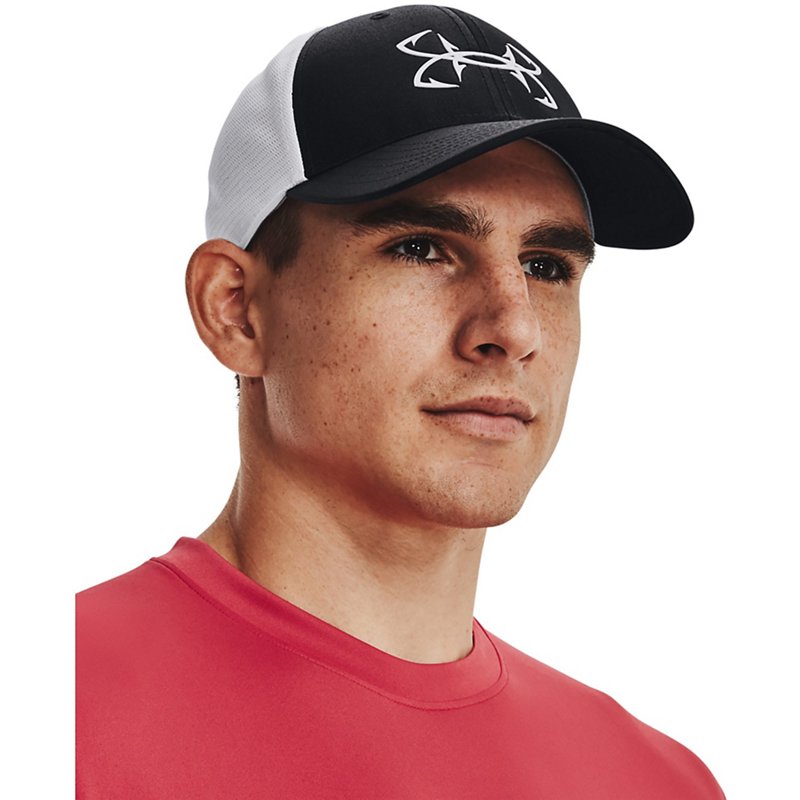 Under Armour Men's Fish Hunter Mesh Cap Black, Medium/Large - Men's Hunting/Fishing Headwear at Academy Sports