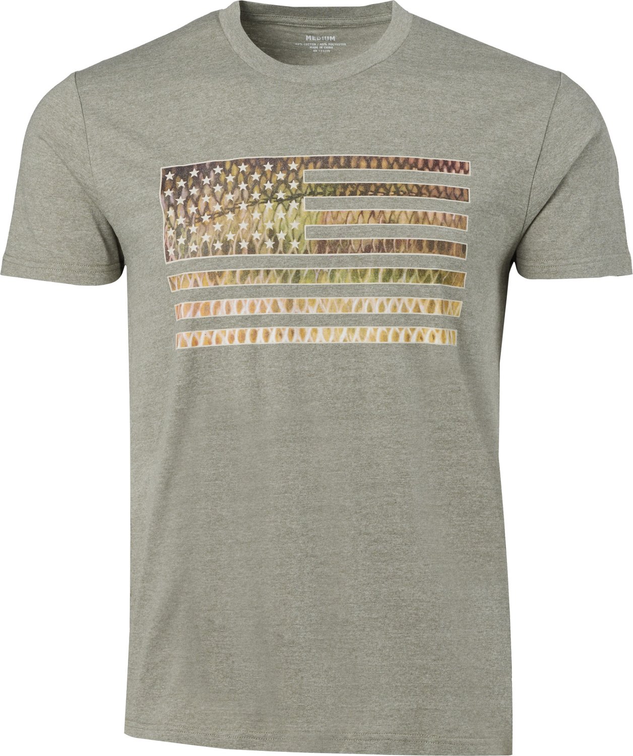 Americana Men's American Bass Fill Flag T-shirt