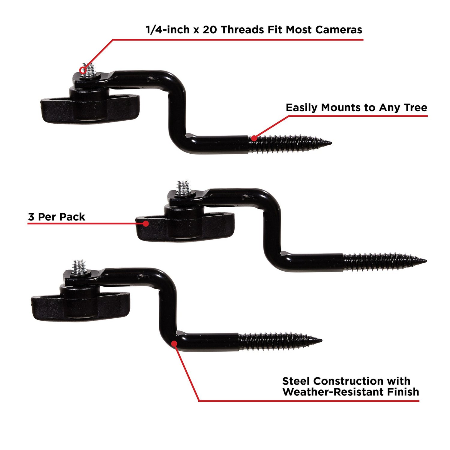 Allen Company Vanish Trail Camera Tree Mounts 3-Pack - view number 3