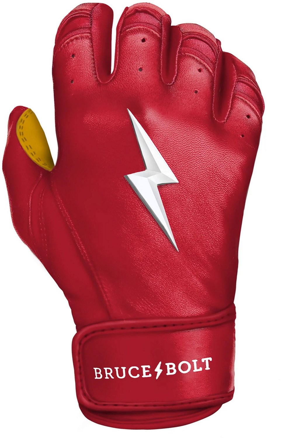 BRUCE BOLT Adults' Premium Pro Short Cuff Batting Gloves                                                                         - view number 2
