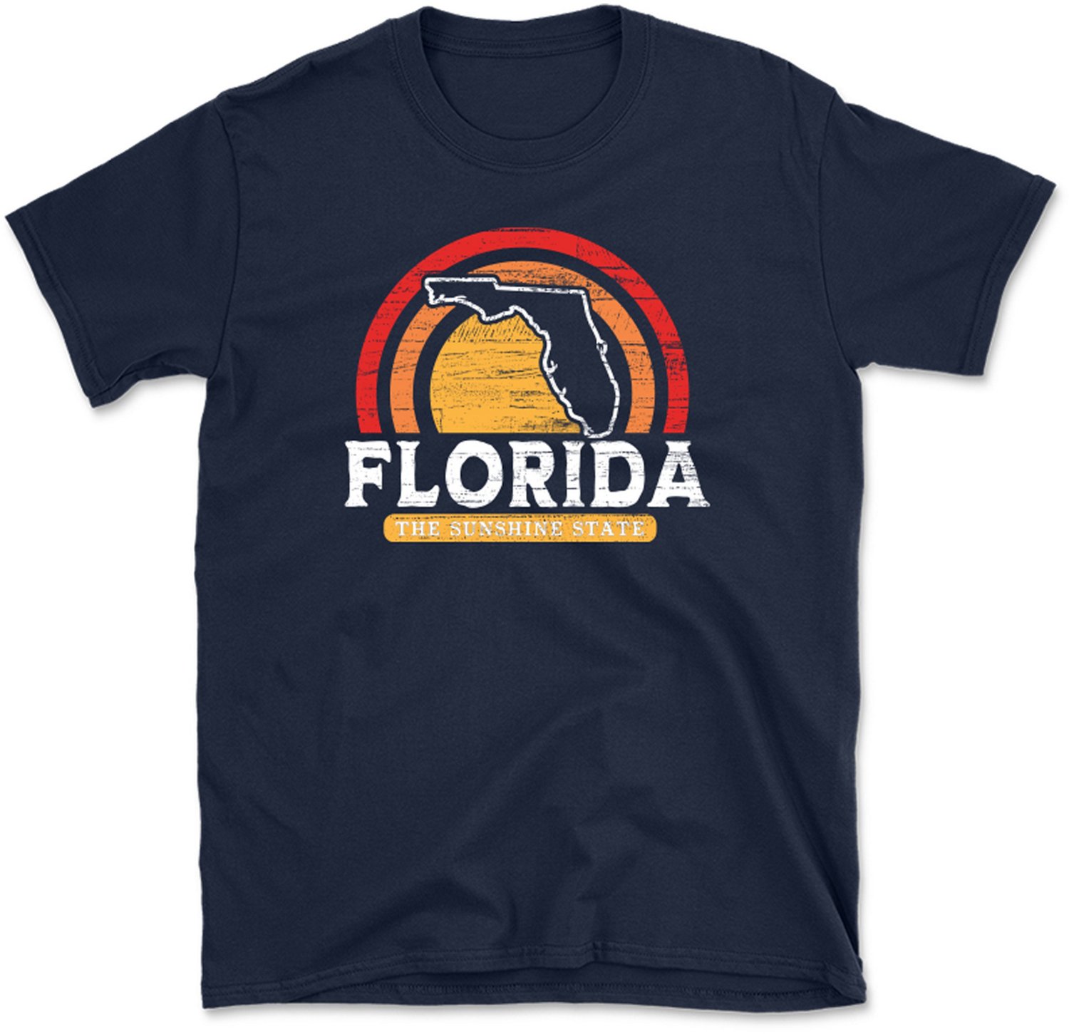 State Life Men's FLORIDA Center Retro Short Sleeve Graphic T