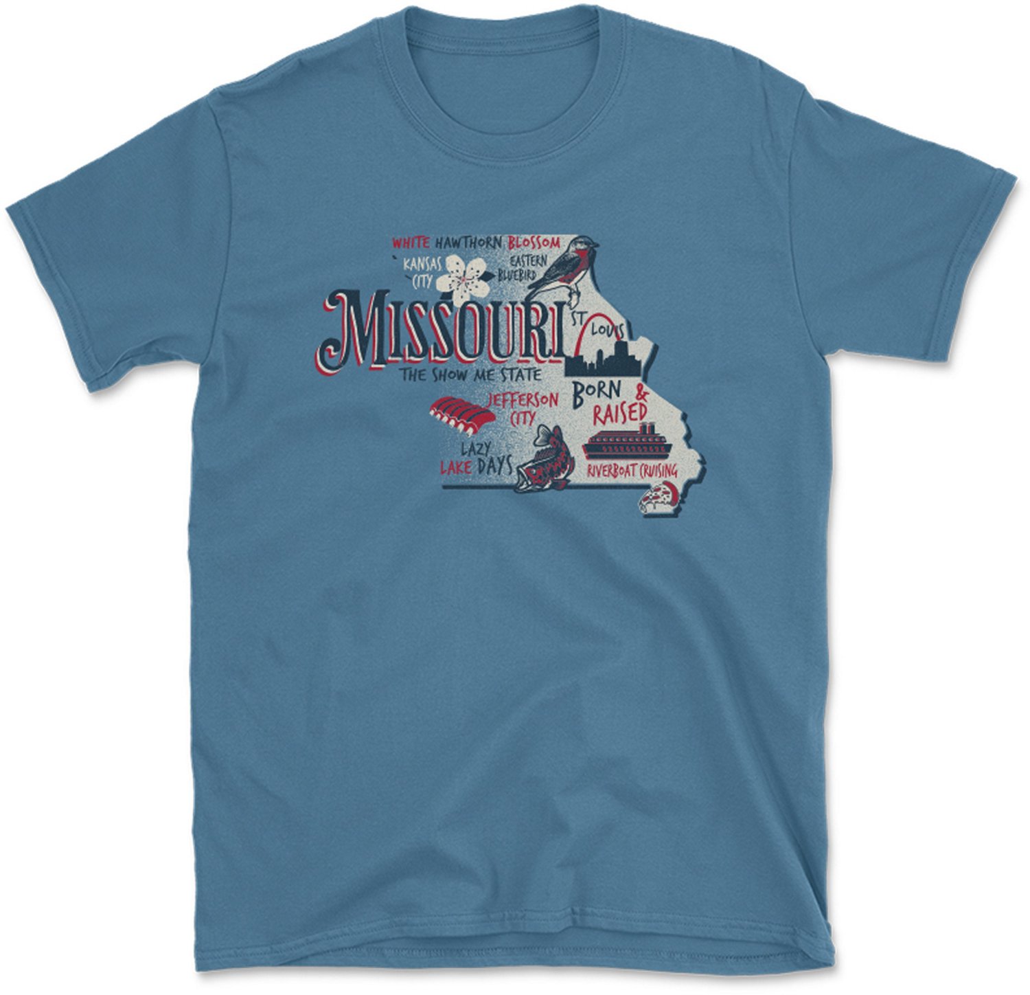 State Life Men's STATE LIFE M MISSOURI STATE ICONS Short Sleeve Graphic ...