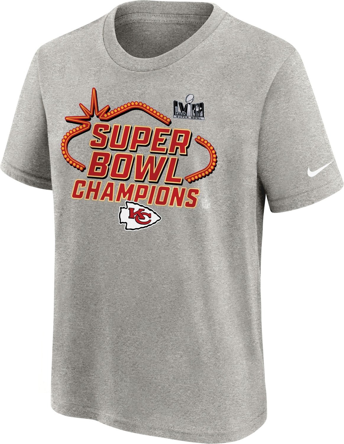 Nike Boys' 8-20 Chiefs Super Bowl LVIII Champs Trophy Short Sleeve ...