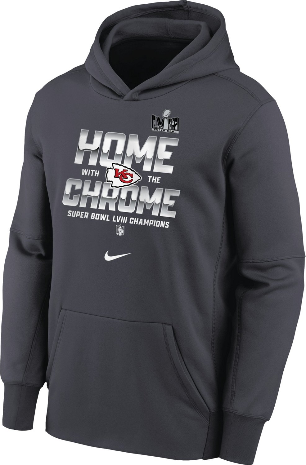 Nike Boys' Kansas City Chiefs Super Bowl LVIII Champs Parade Hoodie ...