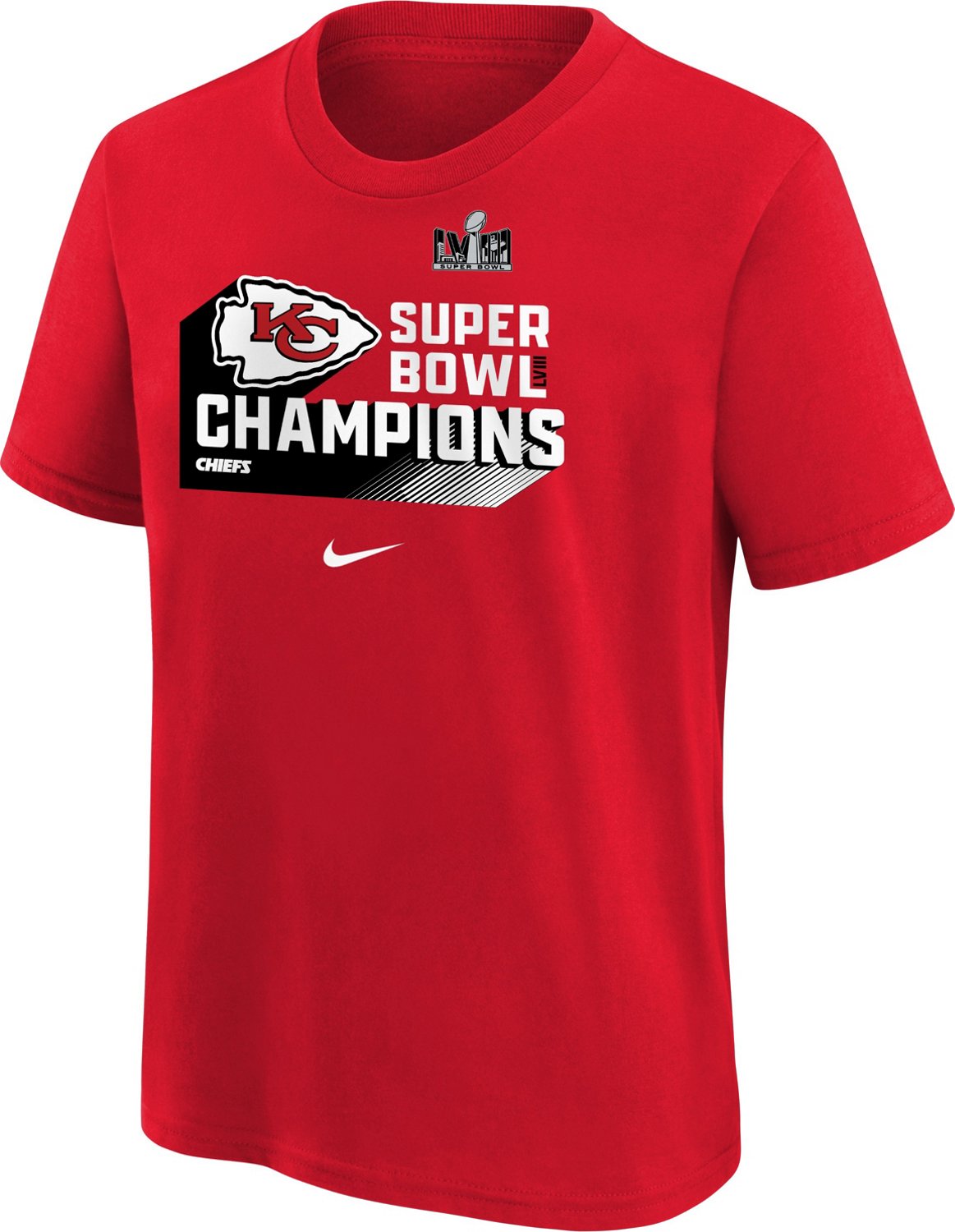 Nike Boys' Kansas City Chiefs Super Bowl LVIII Champs Iconic Short ...