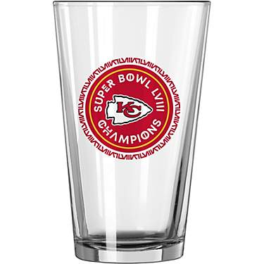 LOGO Chiefs 16oz Super Bowl LVIII Champs Pint Glass                                                                             