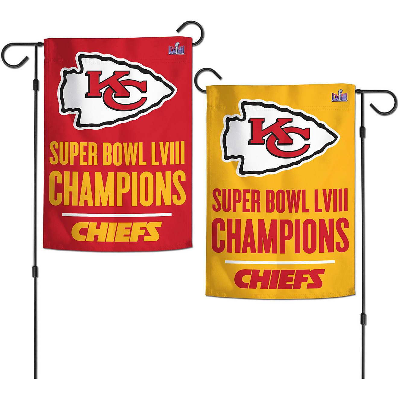 Wincraft Super Bowl LVIII Champ Kansas City Chiefs Two-Sided Garden Flag                                                         - view number 1