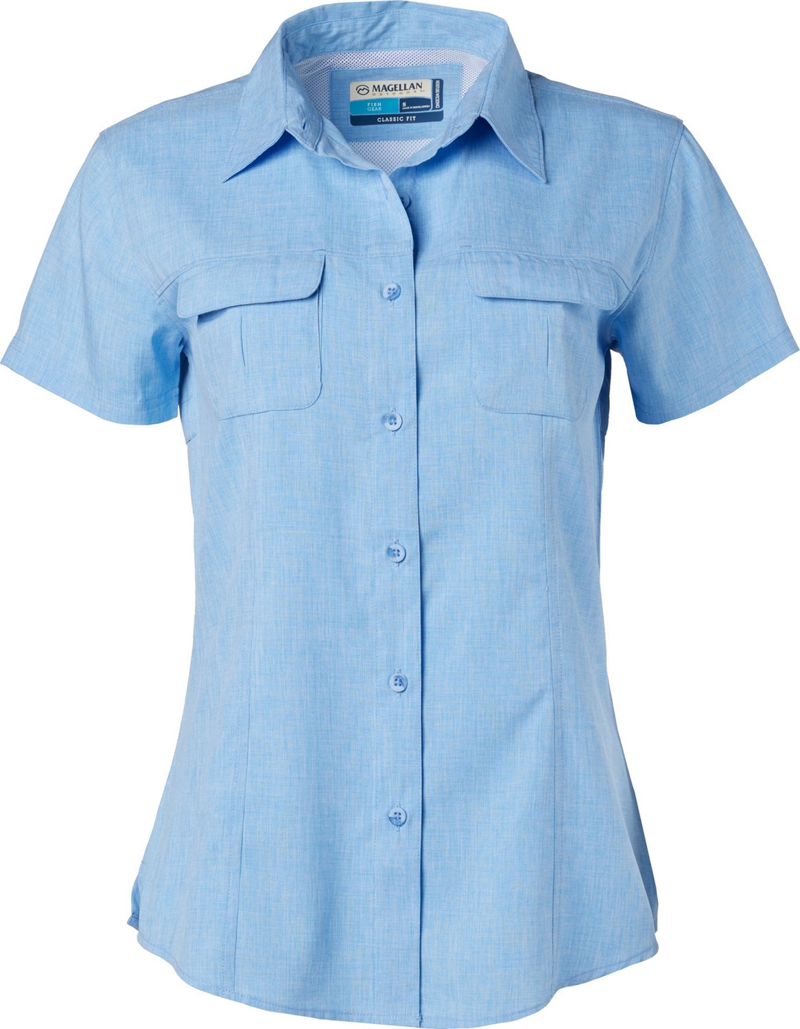 Magellan Outdoors Women's Aransas Pass Heathered Fishing Top Academy