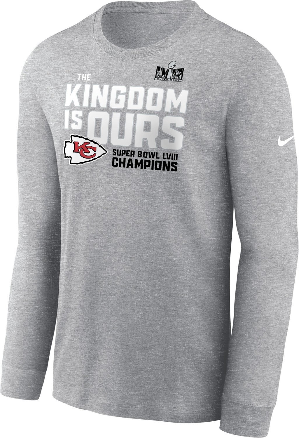 Nike Men's Chiefs Super Bowl LVIII Champs Local Fashion Long Sleeve T ...