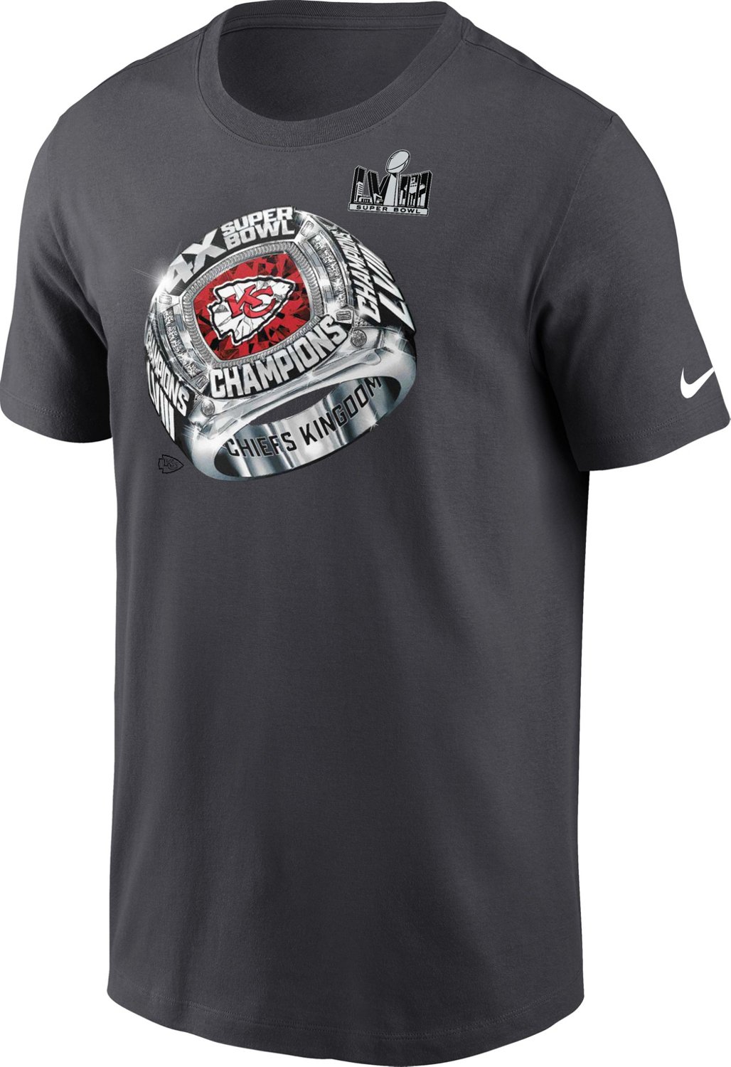 Nike Men's Chiefs Super Bowl LVIII Champs Multi Champ Short Sleeve T ...