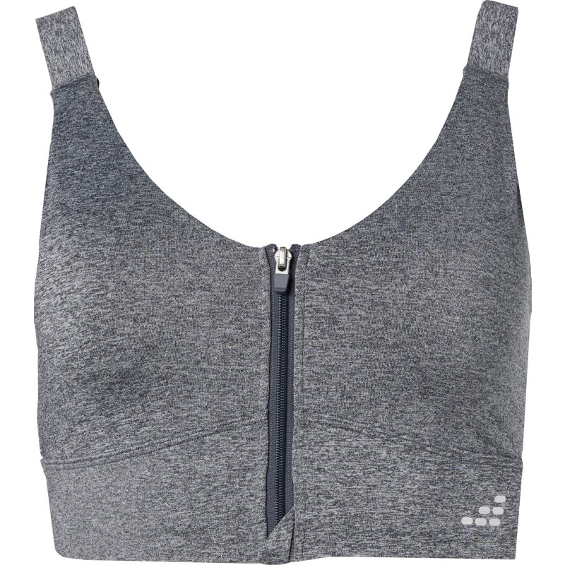 BCG Women's Hi Tear Drop ZF Bra Grey, X-Large - Women's Workout Bras at Academy Sports