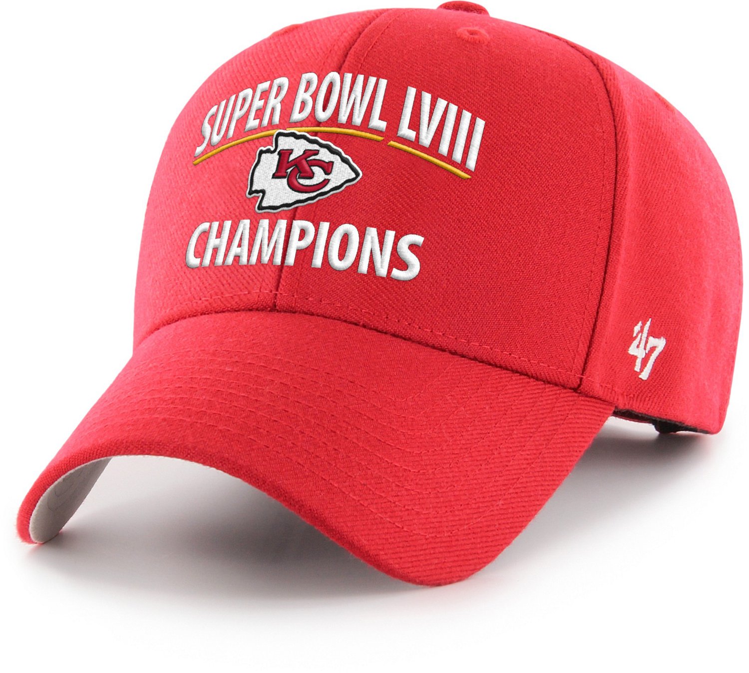 47 Brand Adult Chiefs Super Bowl LVIII Champs MVP Cap