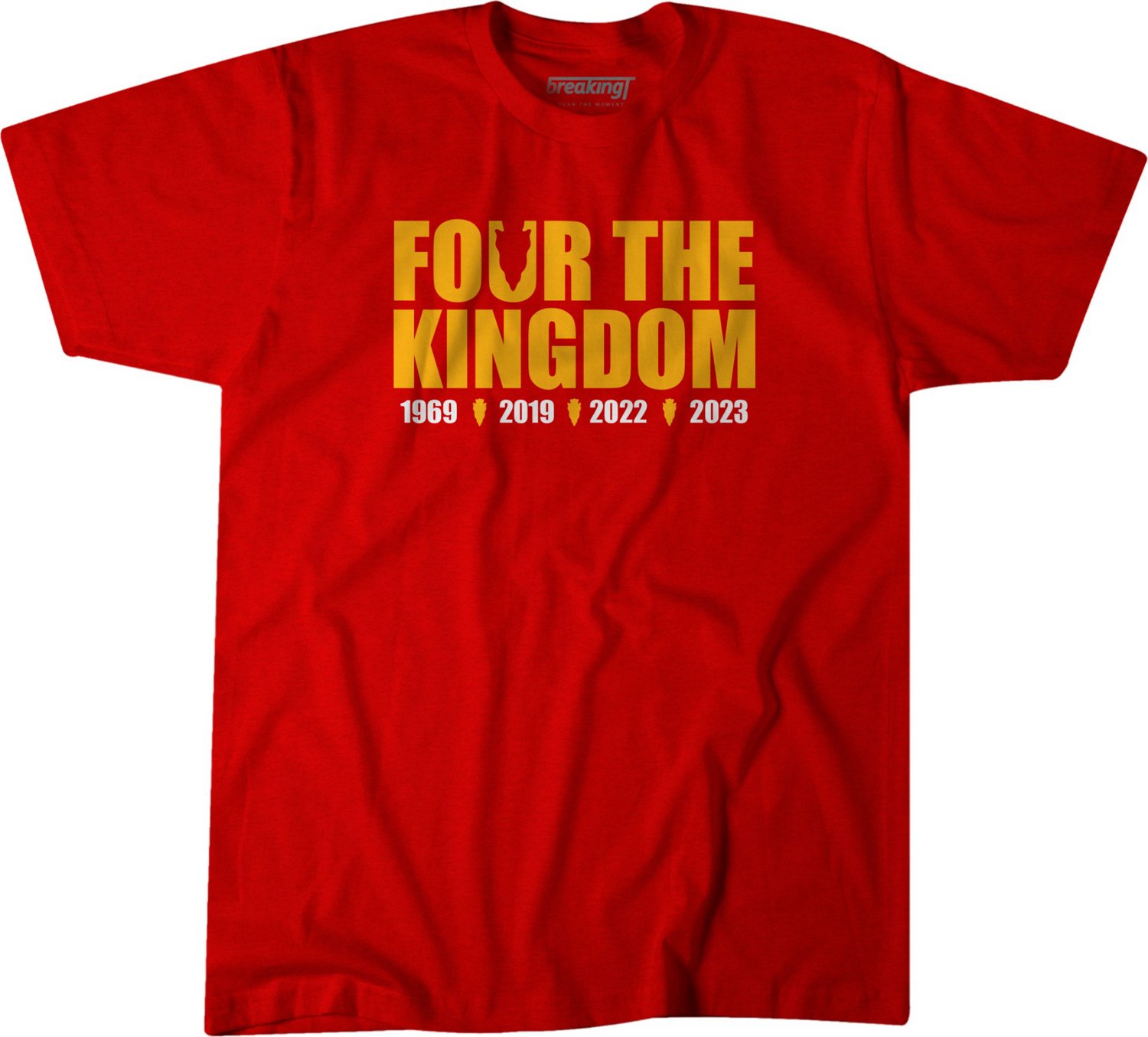 BreakingT Men's Chiefs Four the Kingdom T-Shirt