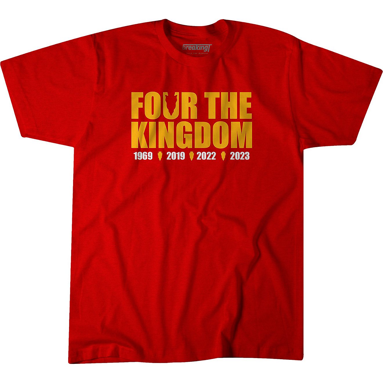 BreakingT Men's Chiefs Four the Kingdom T-Shirt                                                                                  - view number 1