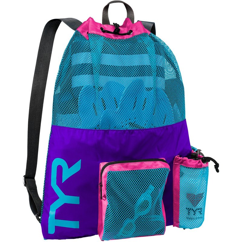 TYR String Backpack Purple/Blue - Beach Towels at Academy Sports