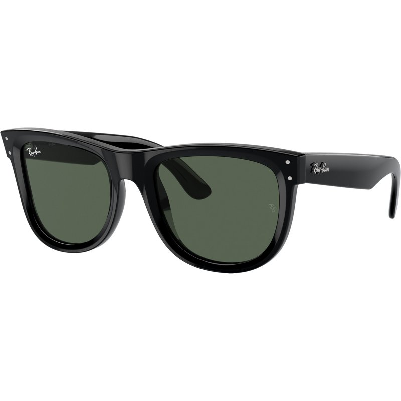 Photos - Wrist Watch Ray-Ban Wayfarer Reverse Small Frame Sunglasses Black/Dark Green - Case Su 