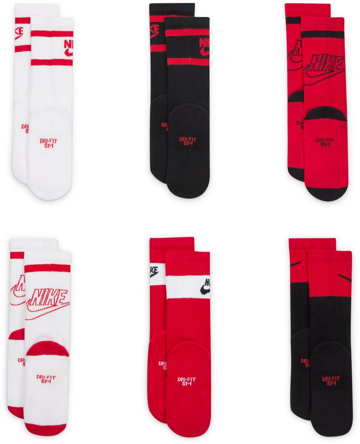 Nike Kids' Fashion Everyday Crew Socks 6-Pack - view number 3