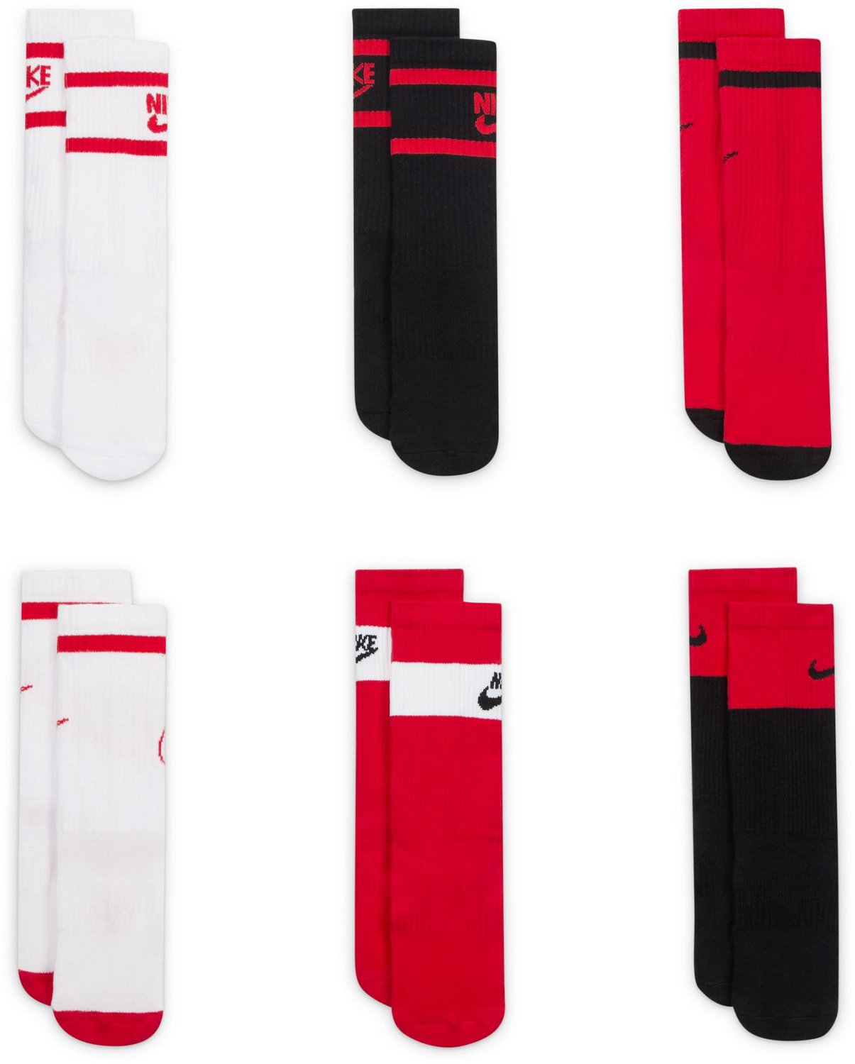 Nike Kids' Fashion Everyday Crew Socks 6-Pack - view number 2