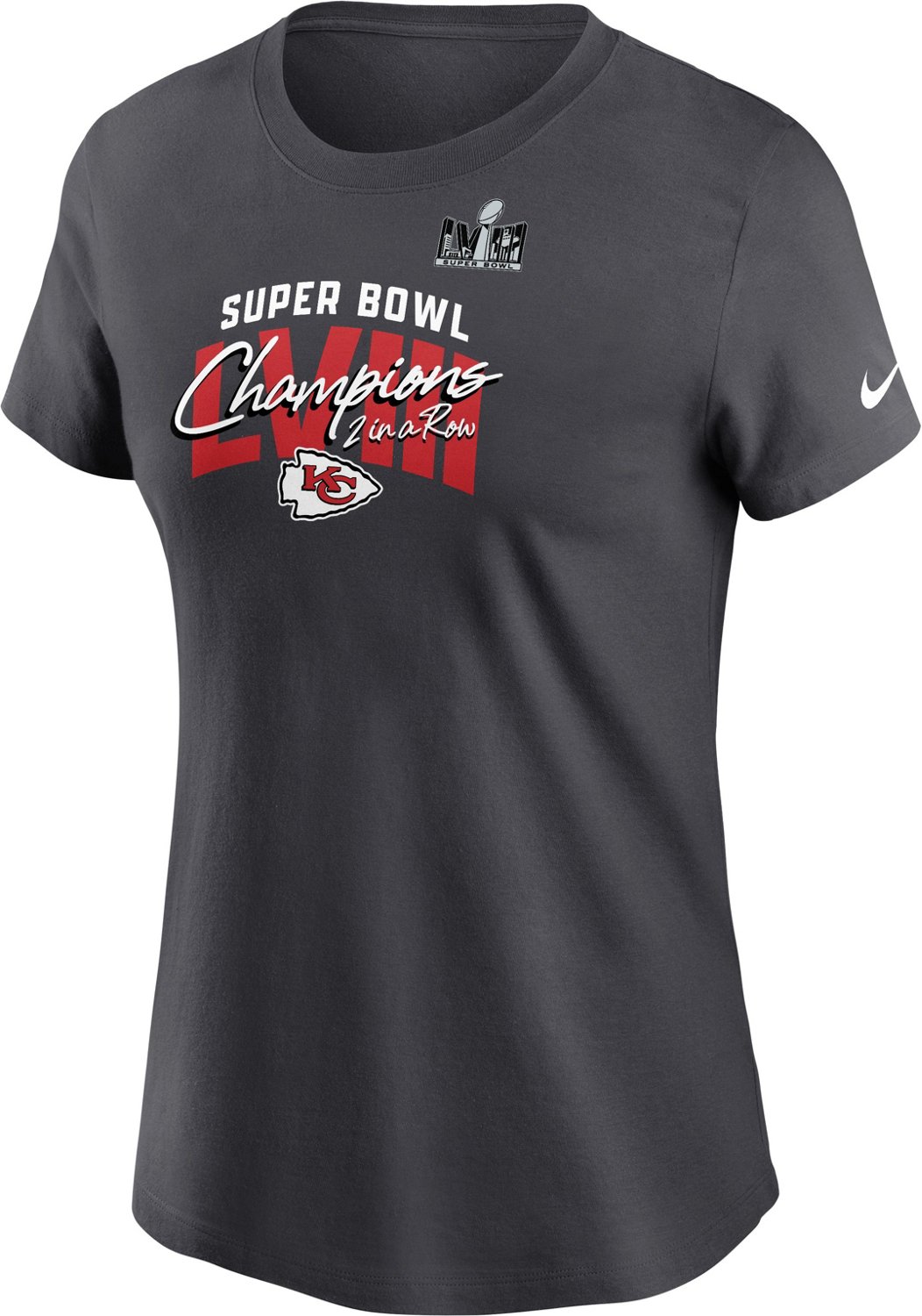 Nike Women's Chiefs Super Bowl LVIII Champs Iconic Short Sleeve T-Shirt ...
