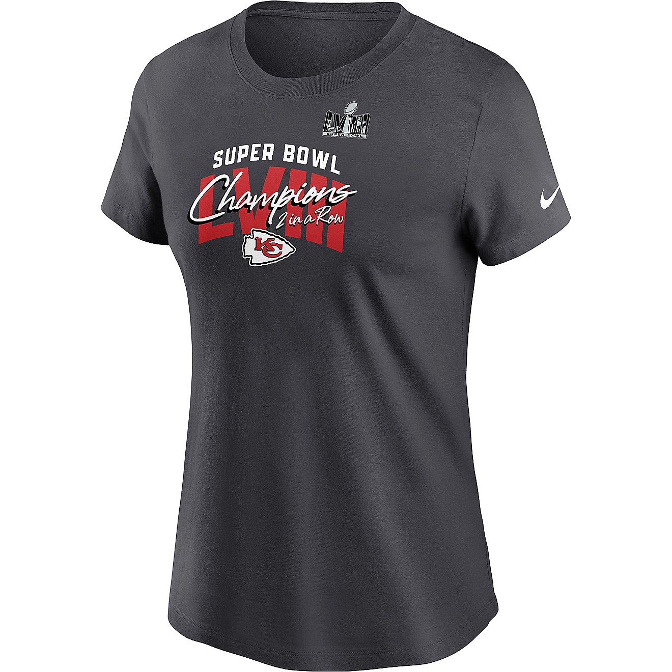 Nike Women's Chiefs Super Bowl LVIII Champs Iconic Short Sleeve T-Shirt                                                          - view number 1