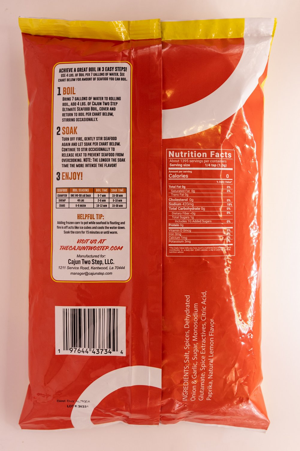 Cajun Two Step 4 lb Seafood Boil Seasoning - view number 2