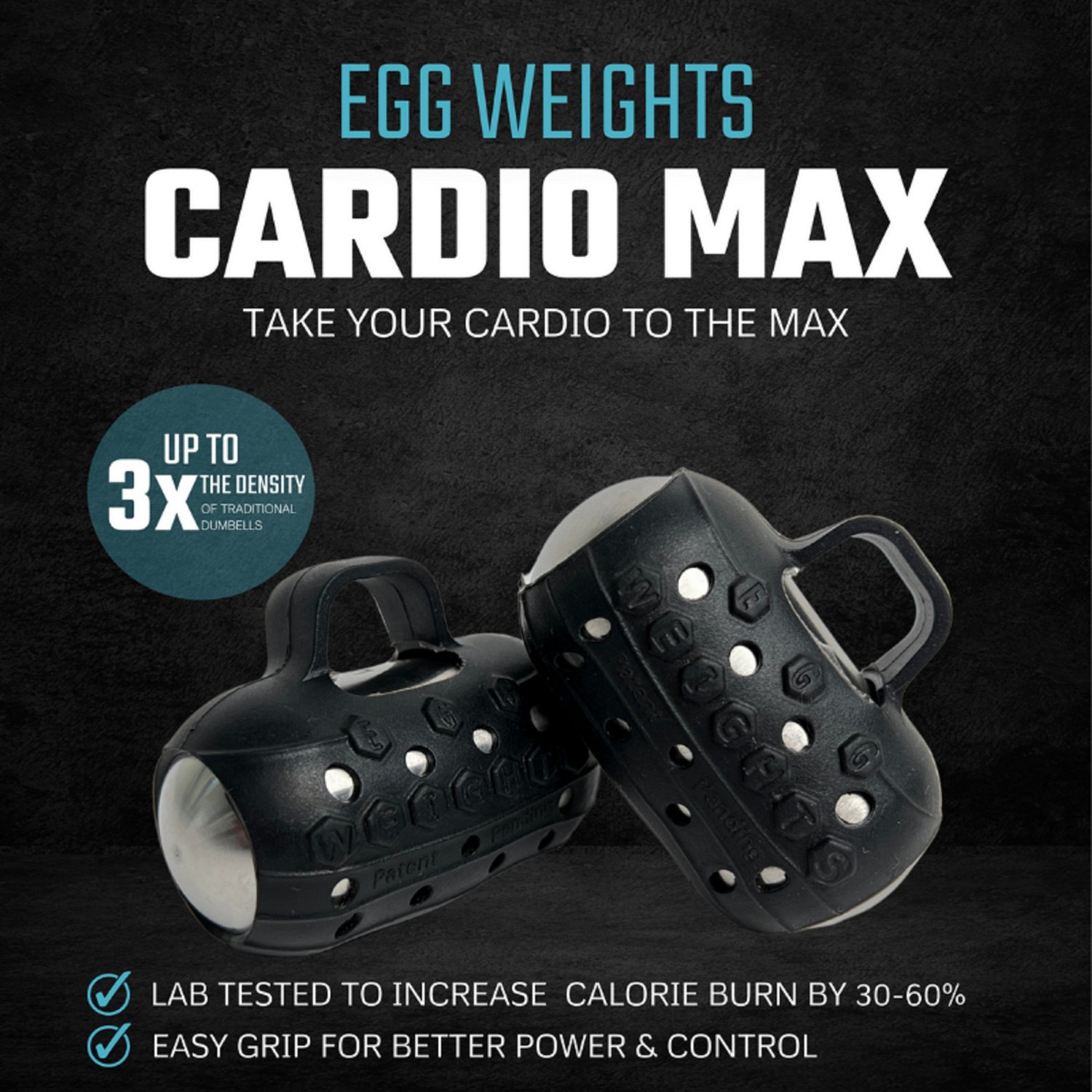 Egg Weights 3 lb Cardio Max Hand Dumbbell Weights Academy