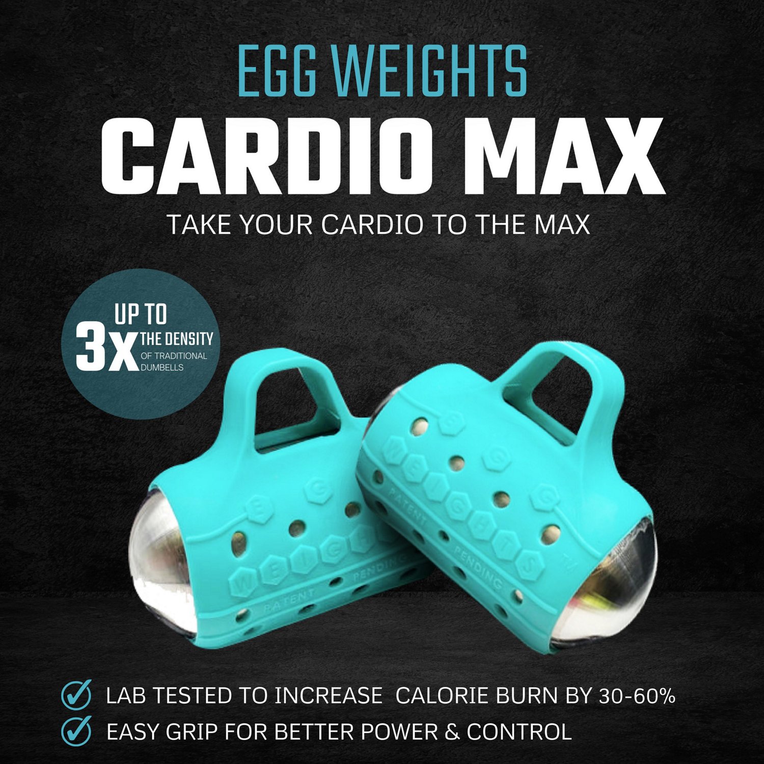 Egg Weights 3 lb Cardio Max Hand Dumbbell