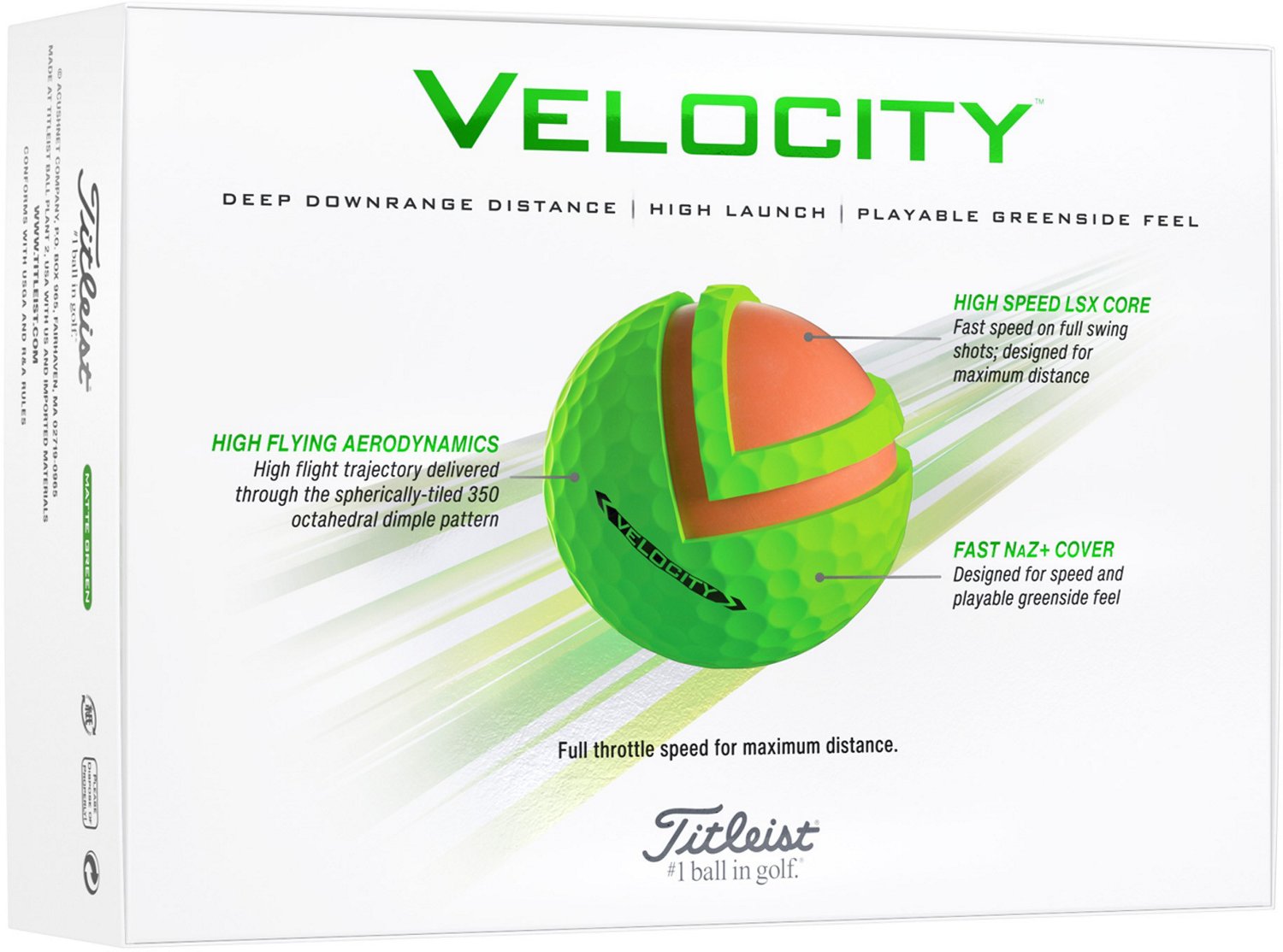 Titleist 2024 Velocity Matte Golf Balls 12-Pack                                                                                  - view number 2