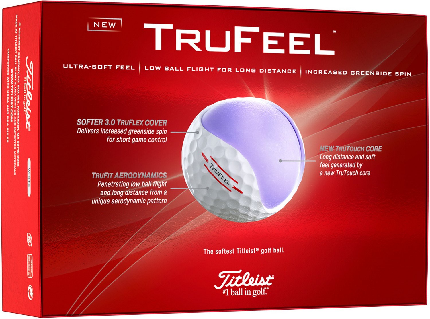 Titleist 2024 TruFeel Golf Balls 12-Pack - view number 2